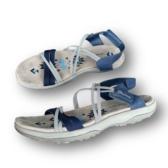 Skechers Reggae Slim It Takes Two Sandals Women's Size 11 - Picture 4 of 10